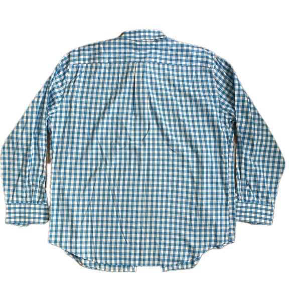 Peter Millar Shirt Mens XL Blue Check Plaid Long Sleeve Button Up - Picture 2 of 7